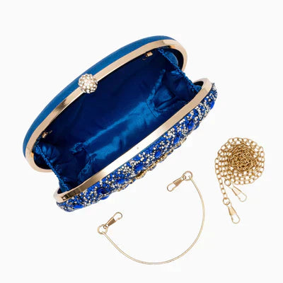 Himmelblaue Clutch