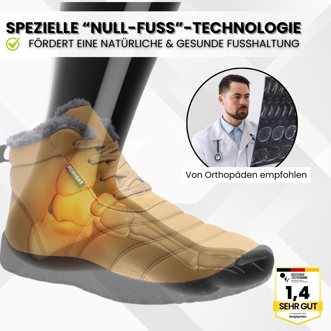 OrthoWarm - gepolsterte, wasserabweisende und schmerzlindernde Barfußschuhe