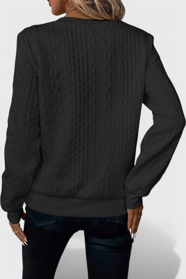 Zoey | Weicher Strickpullover mit Reißverschluss