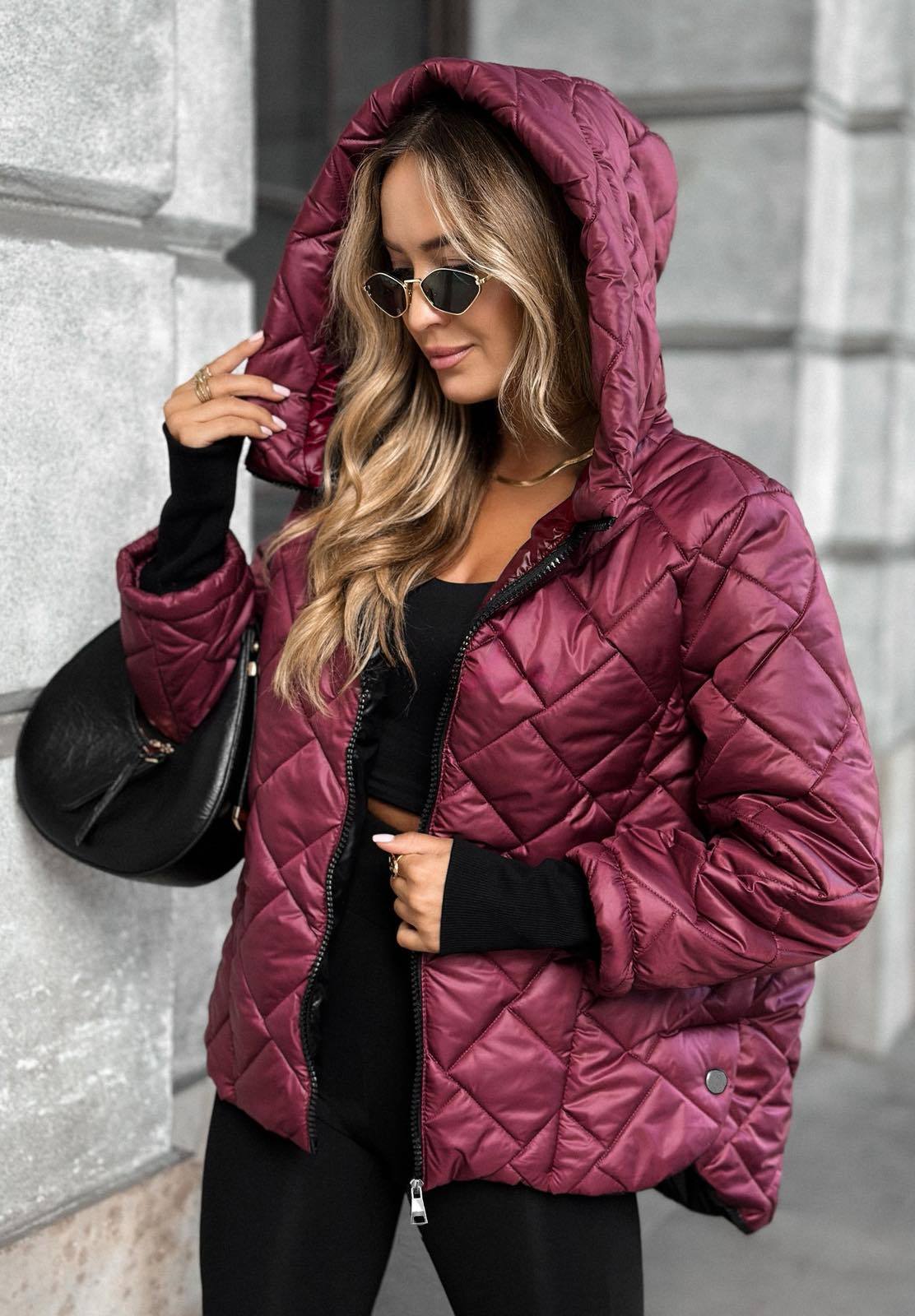 Nadia | Warme Jacke mit Kapuze