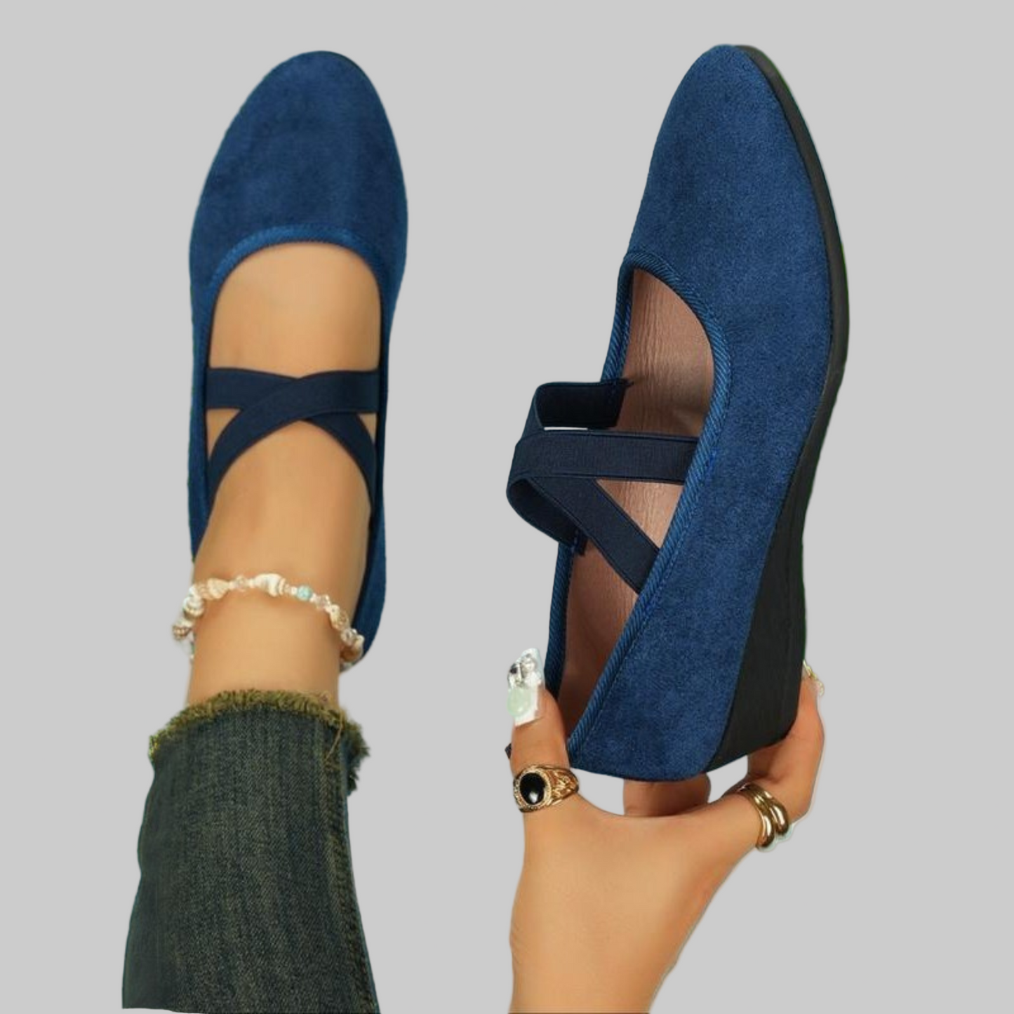 ANGELA | Geschlossene und bequeme Keilabsatzschuhe