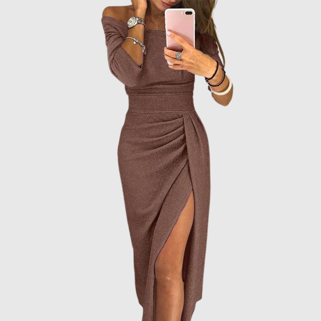 Marina | Elegantes Maxikleid mit Neckholder und fließendem Schnitt