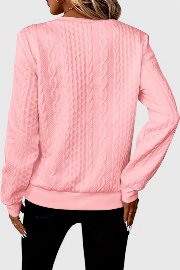 Zoey | Weicher Strickpullover mit Reißverschluss