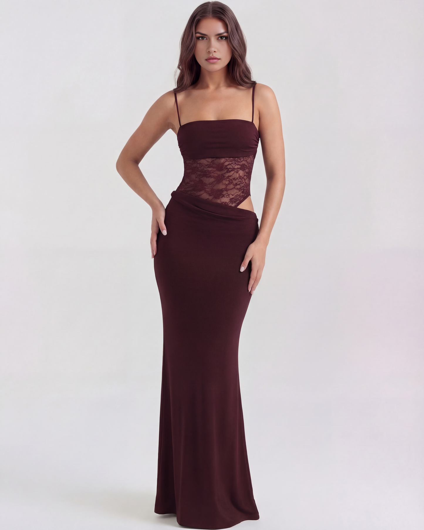 Kleid Marga™ | Strukturierte Eleganz mit Spitzendetail