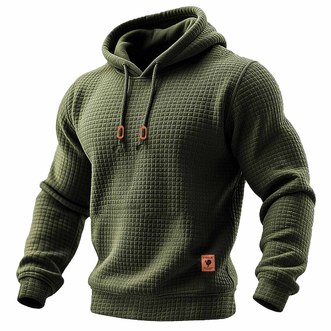 Álvaro™ | Wattierter Hoodie aus Waffelpiqué