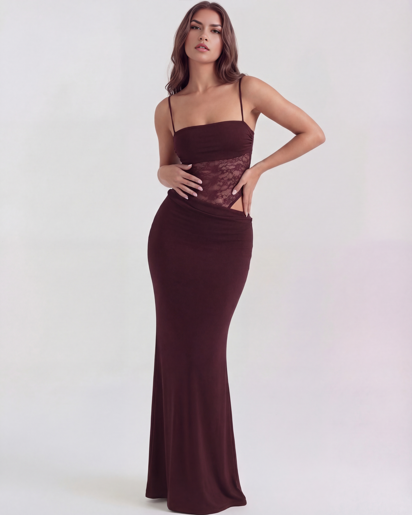 Kleid Marga™ | Strukturierte Eleganz mit Spitzendetail