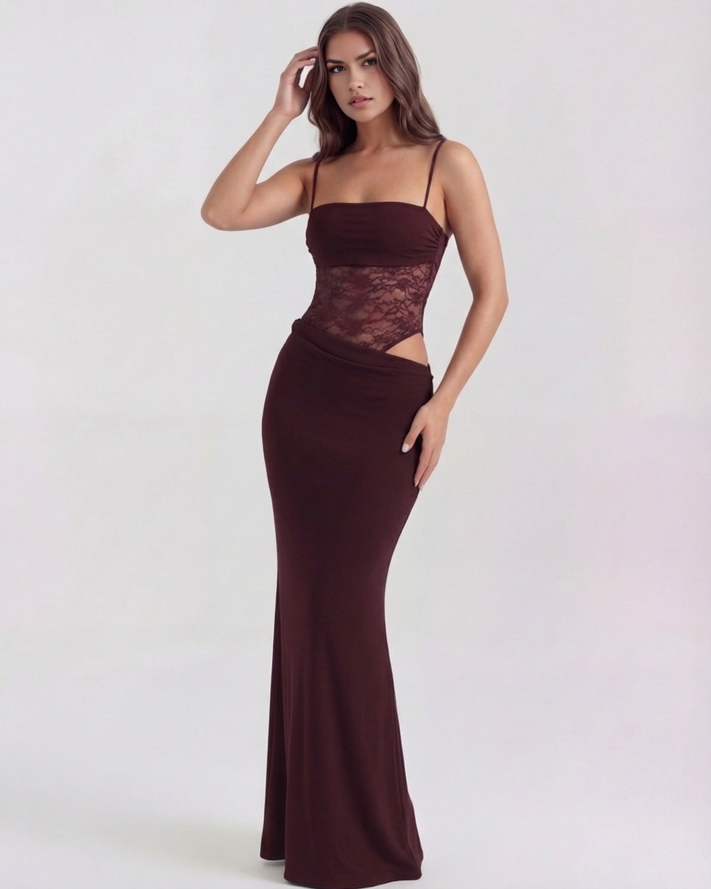 Kleid Marga™ | Strukturierte Eleganz mit Spitzendetail