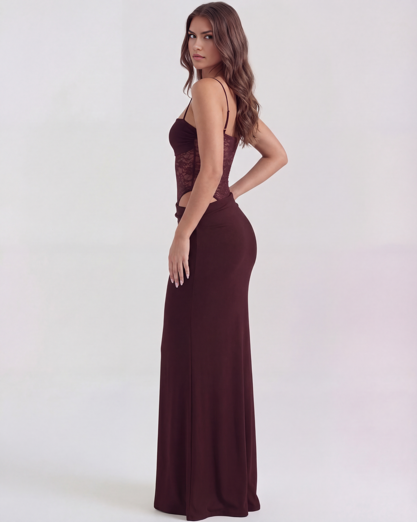 Kleid Marga™ | Strukturierte Eleganz mit Spitzendetail