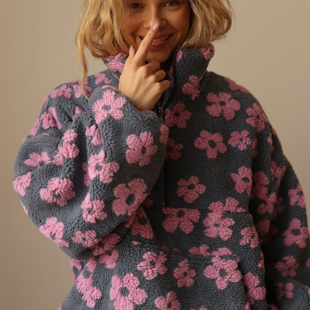 Vanessa | Pullover mit Blumenmuster