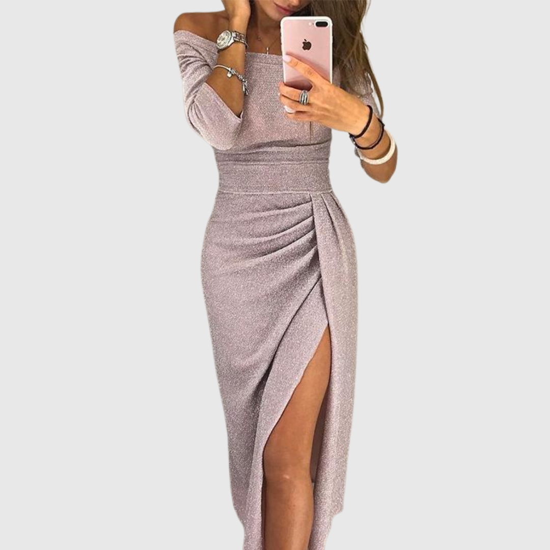 Marina | Elegantes Maxikleid mit Neckholder und fließendem Schnitt