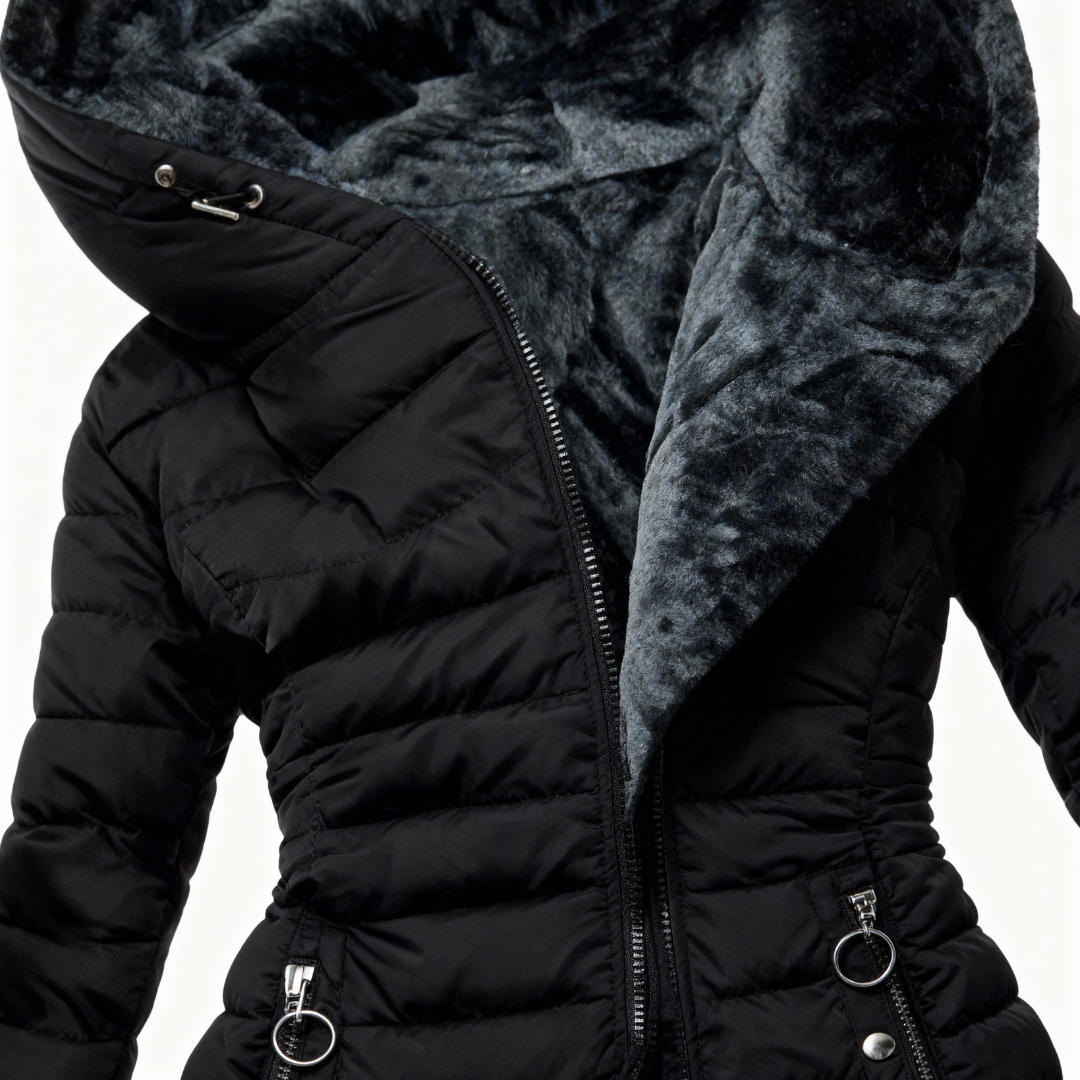 Beatrice™ | Warmer Mantel mit Pelz gefüttert