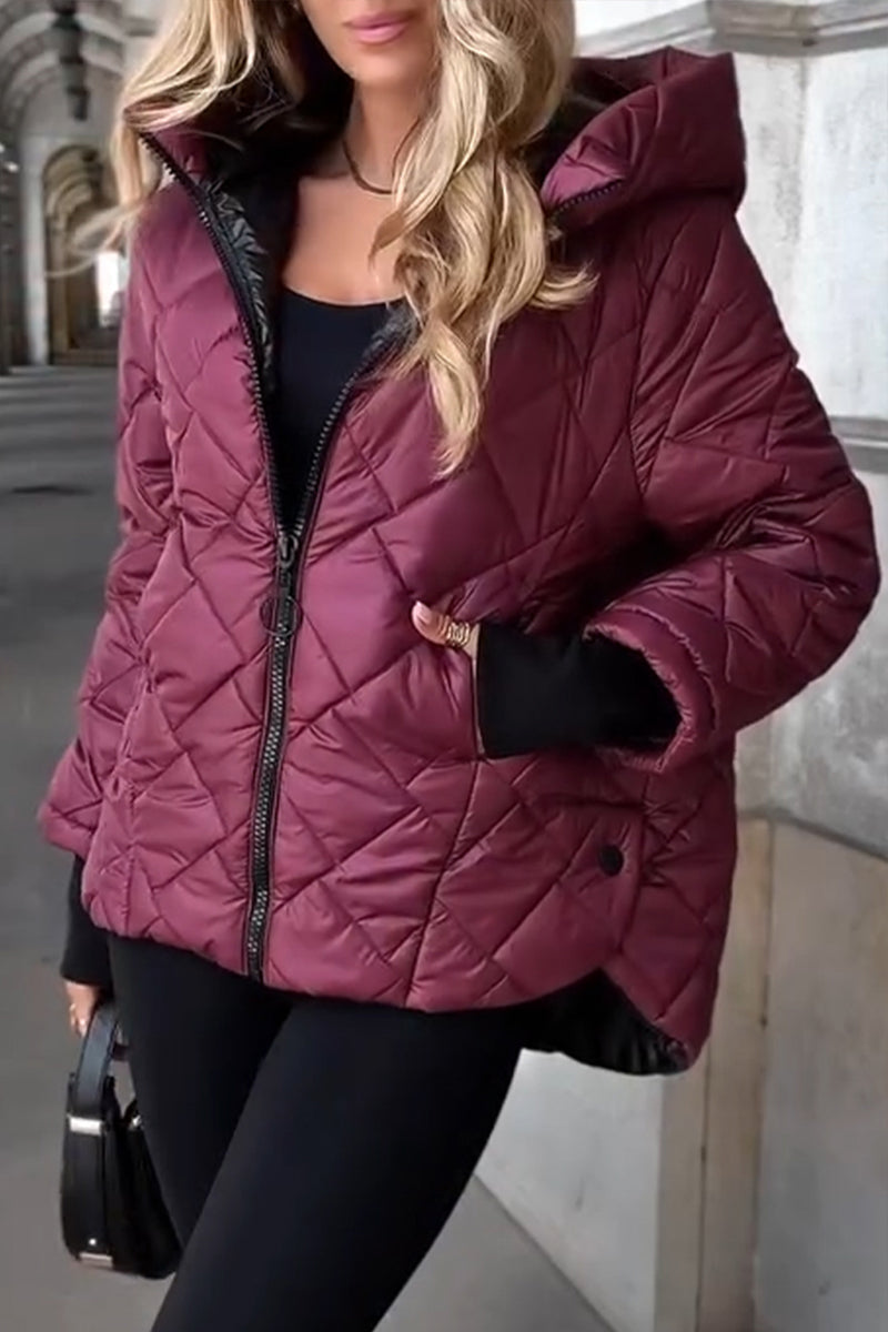 Nadia | Warme Jacke mit Kapuze