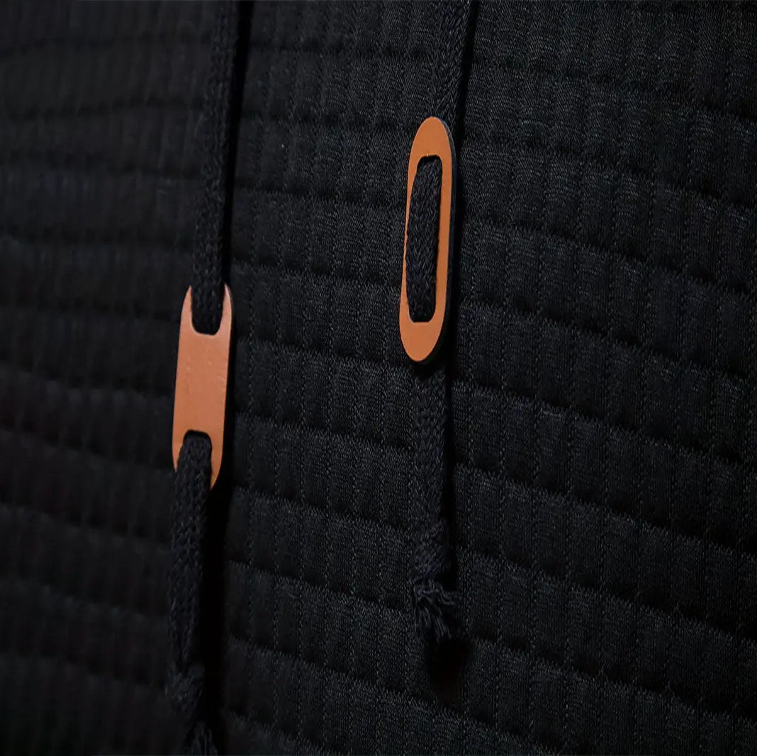 Álvaro™ | Wattierter Hoodie aus Waffelpiqué