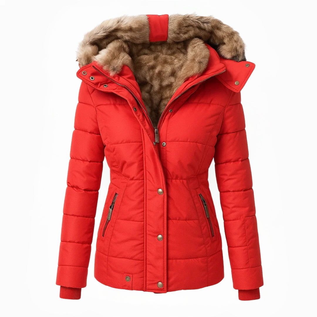 Tamara | Warmer Wintermantel mit weichem Kunstfellfutter