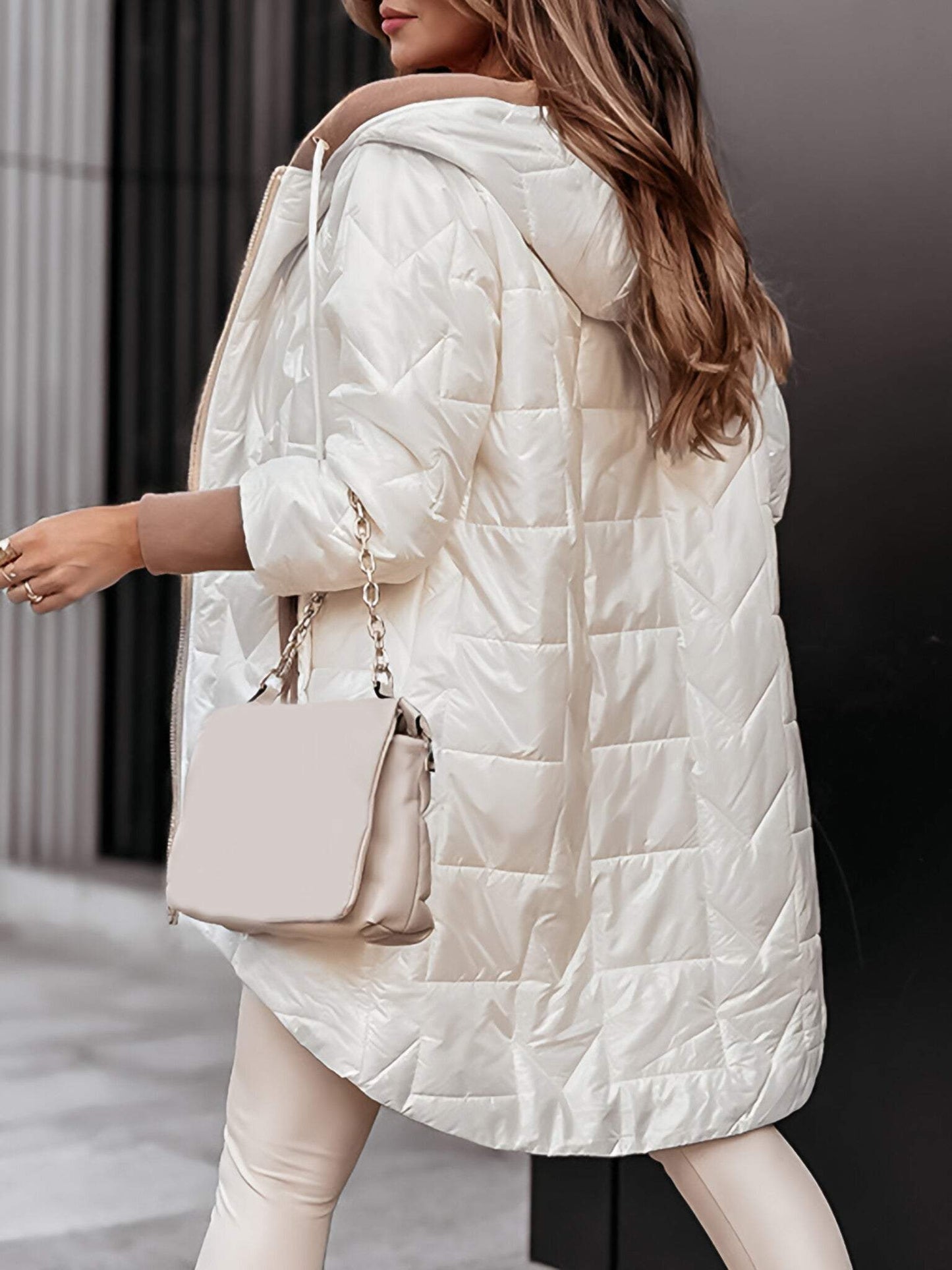 Elisa | Warmer Mantel mit Kapuze