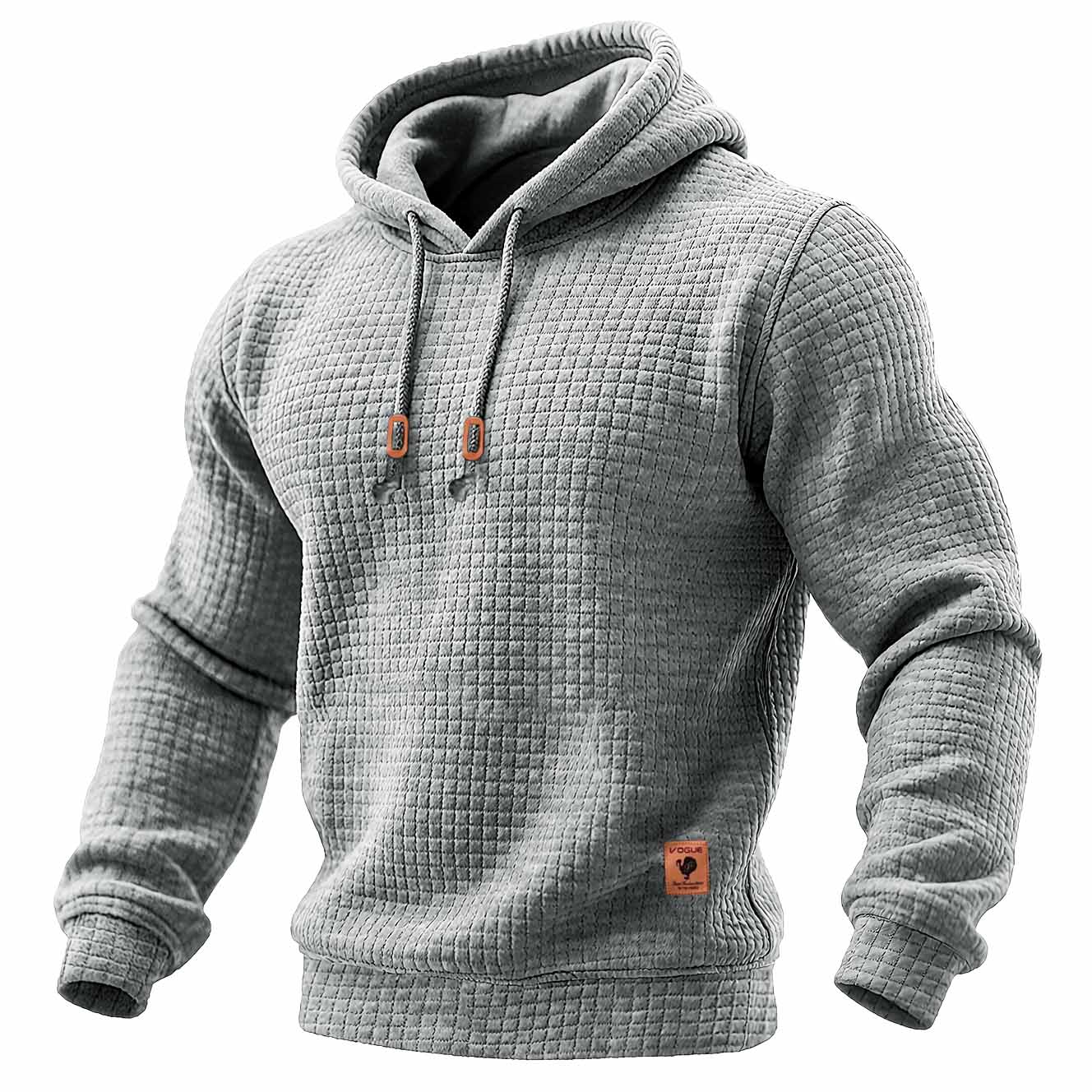 Álvaro™ | Wattierter Hoodie aus Waffelpiqué