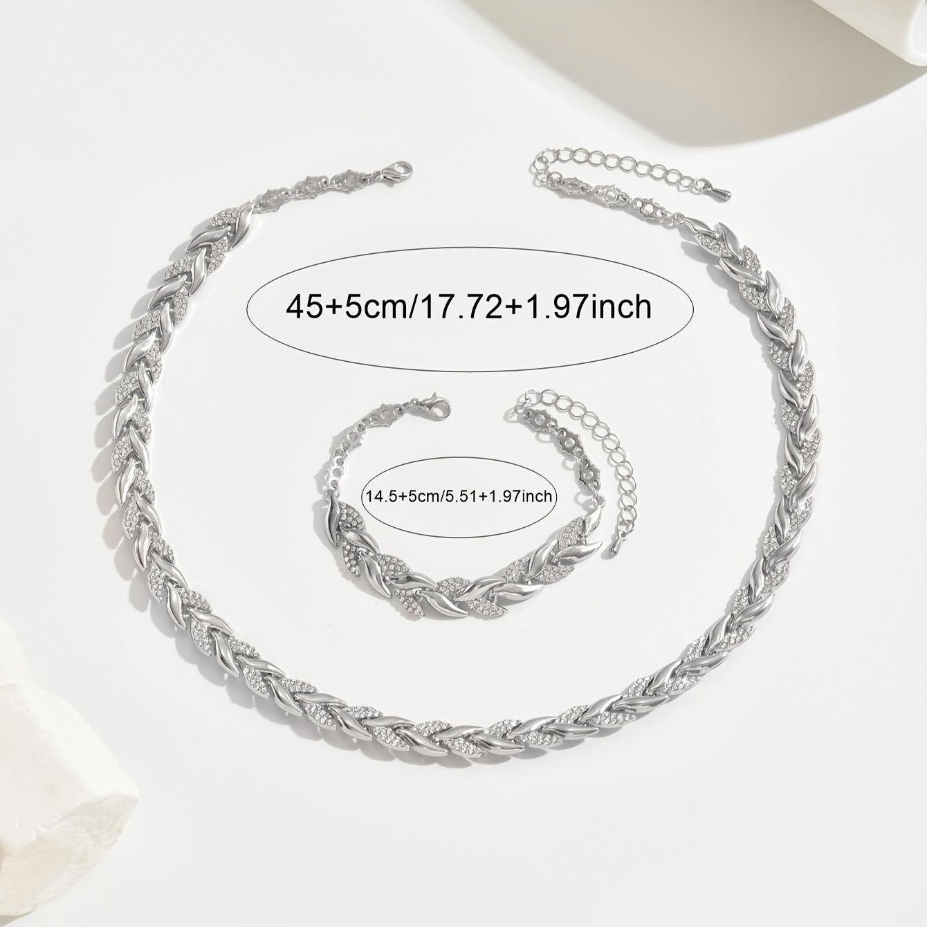 Verónica – Schmuckset aus Strass und Kristall