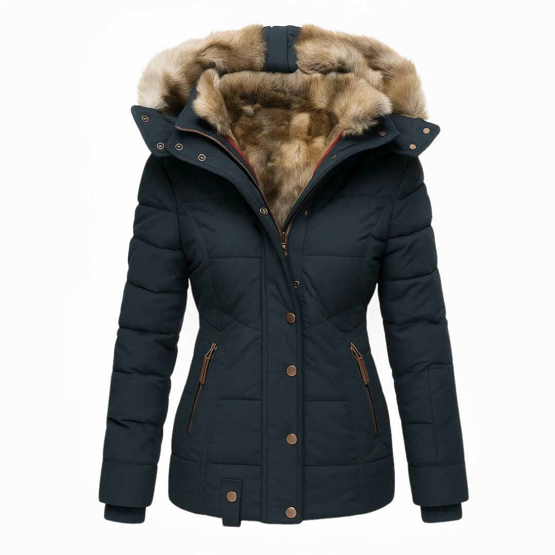Tamara | Warmer Wintermantel mit weichem Kunstfellfutter