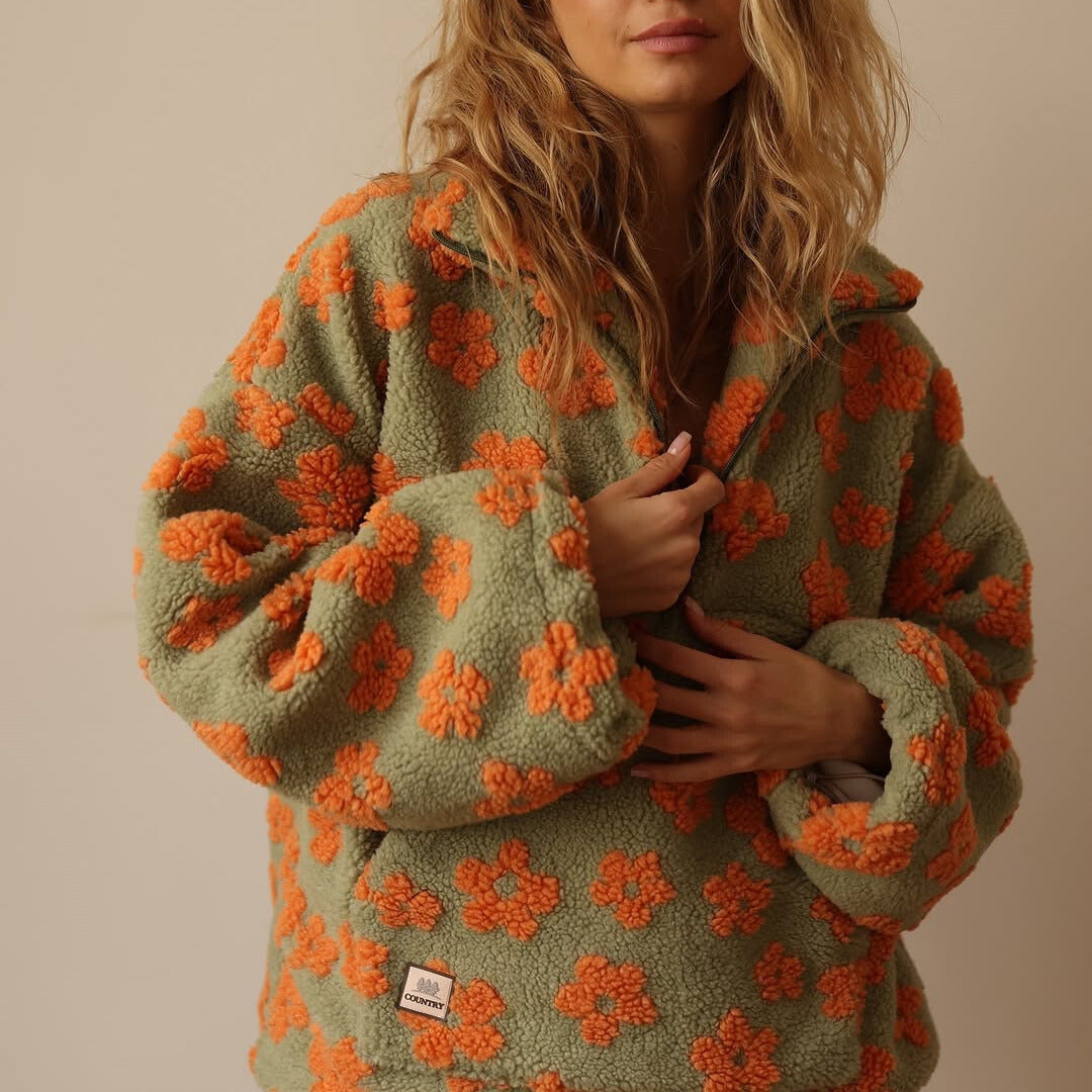 Vanessa | Pullover mit Blumenmuster