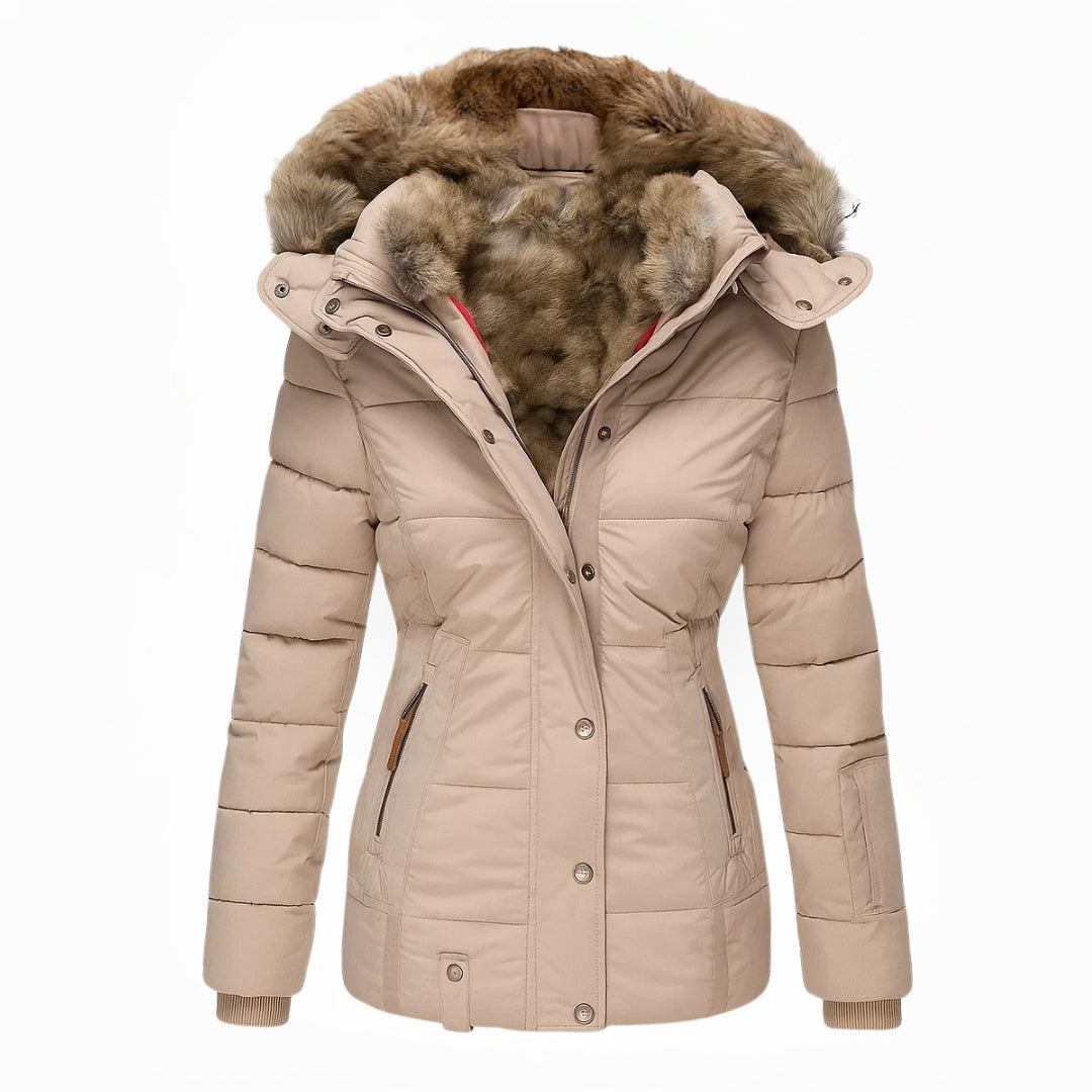 Tamara | Warmer Wintermantel mit weichem Kunstfellfutter