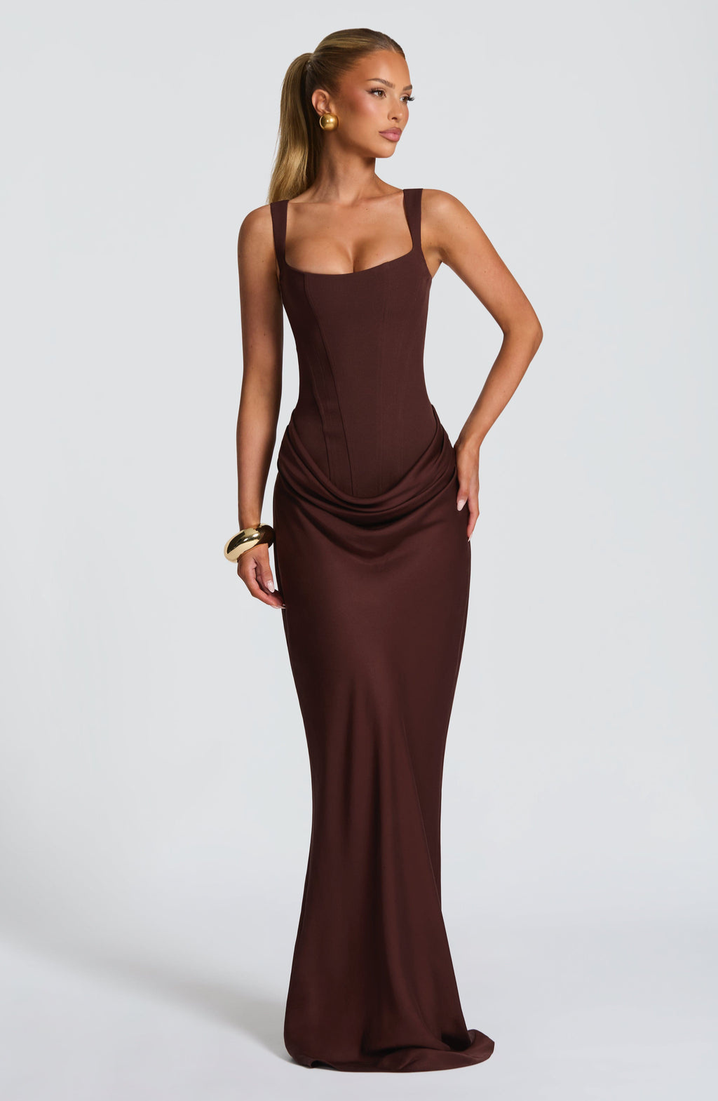 Rosa™ | Fließend geschnittenes Kleid mit eng anliegendem Korsett