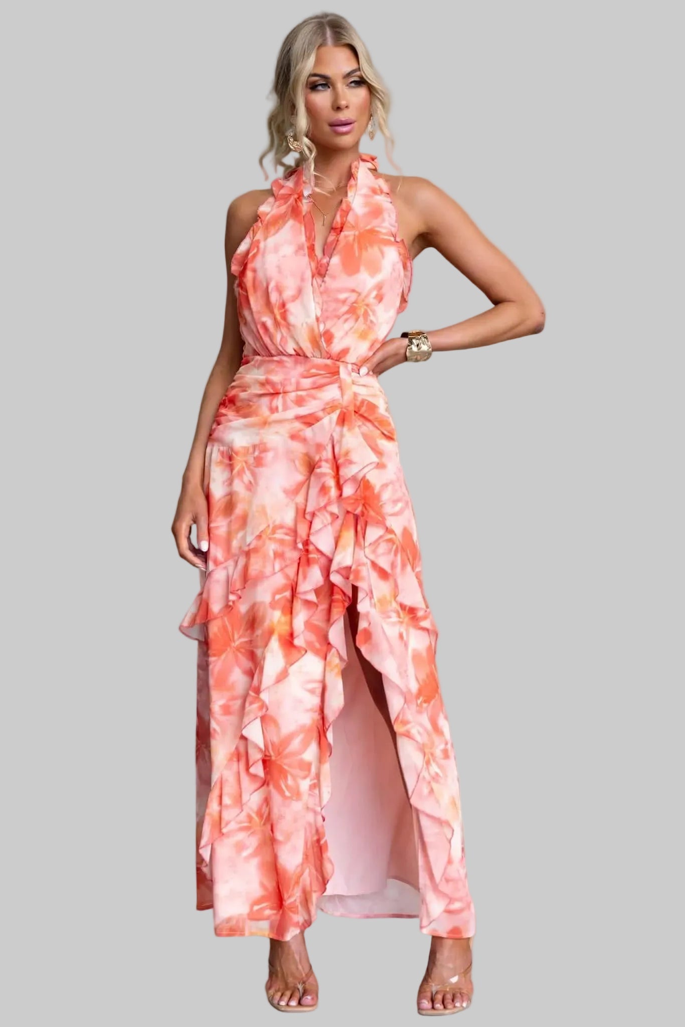 Andrea™-Kleid | Tropische Eleganz mit fließendem Schwung