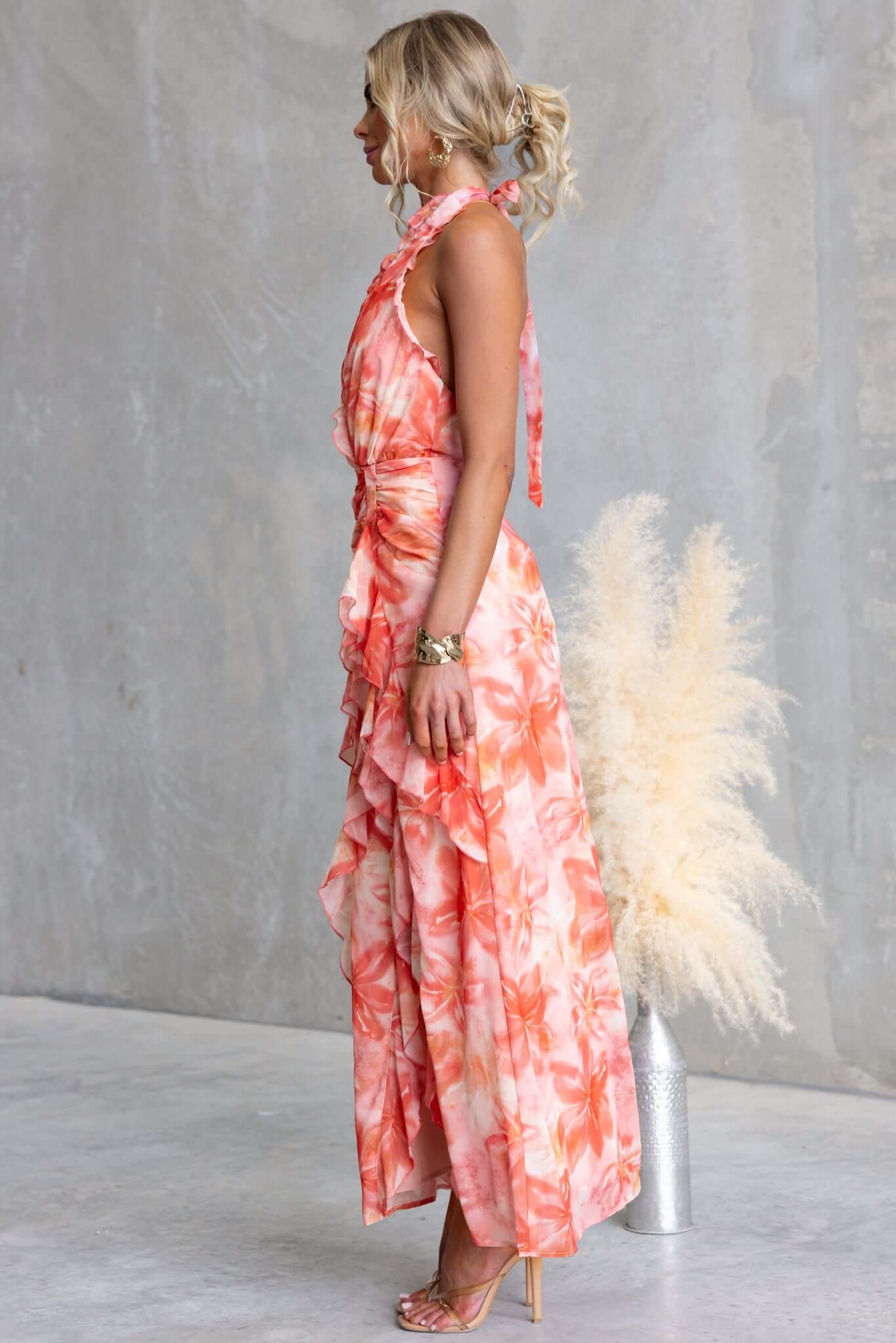 Andrea™-Kleid | Tropische Eleganz mit fließendem Schwung