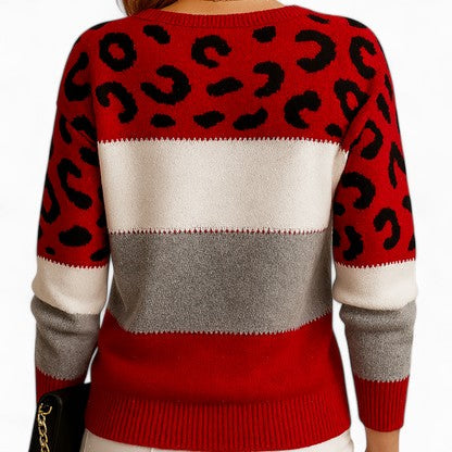 Tasmin | Eleganter Leopardenpullover