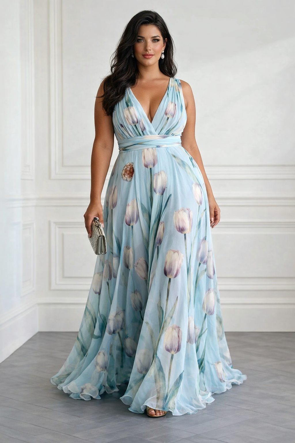 Nerea™-Kleid | Florale Eleganz, die Ihre Silhouette betont