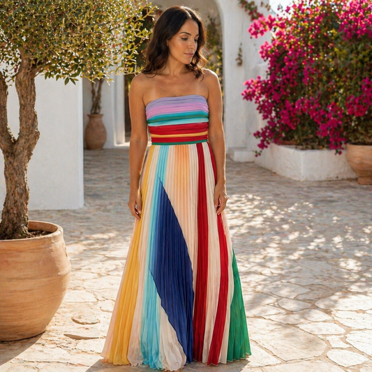 Lisa™ | Elegantes und raffiniertes trägerloses Maxikleid