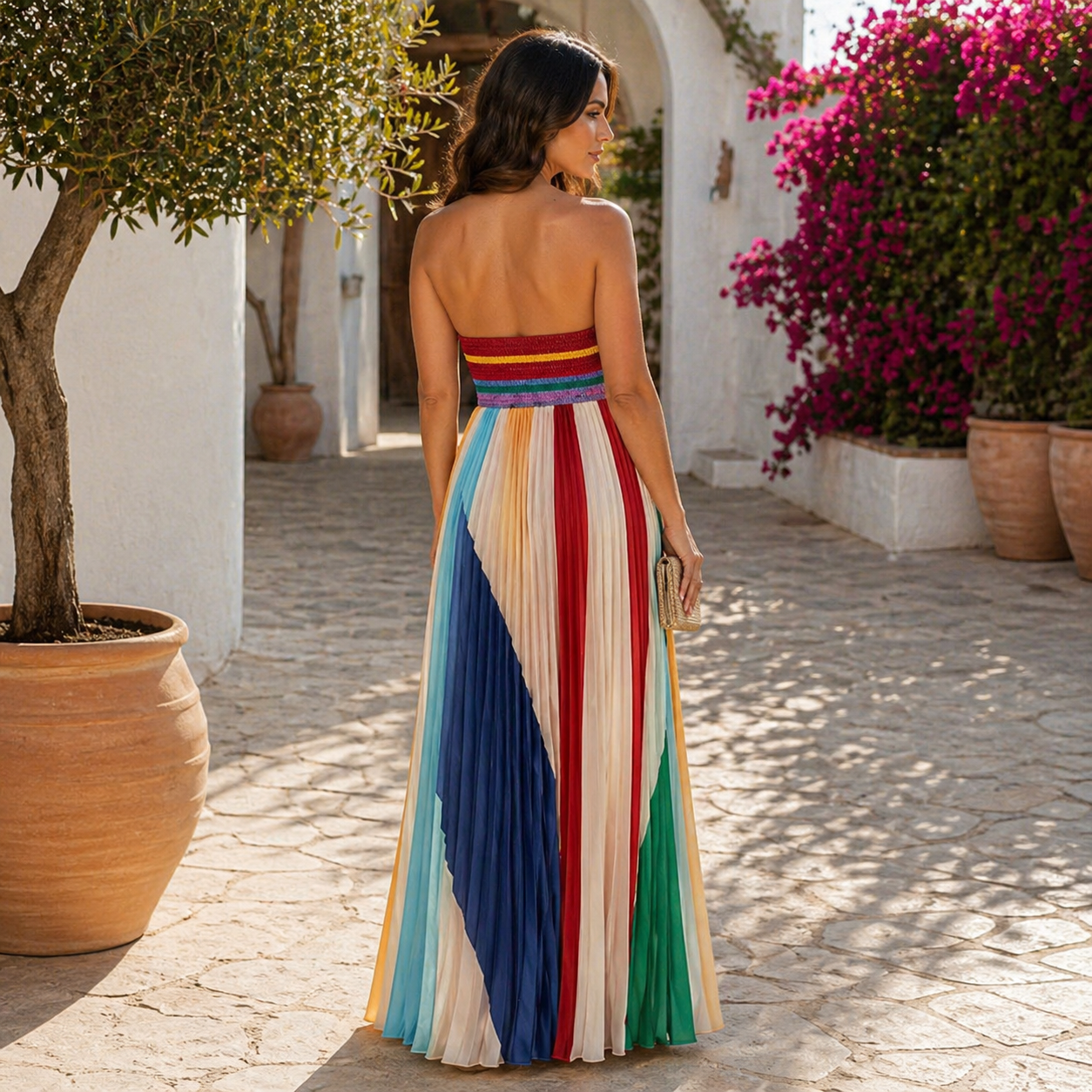 Lisa™ | Elegantes und raffiniertes trägerloses Maxikleid
