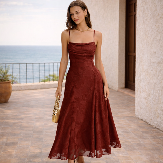 ABITO BOUGAINVILLE™ | Eleganza intensa in jacquard floreale