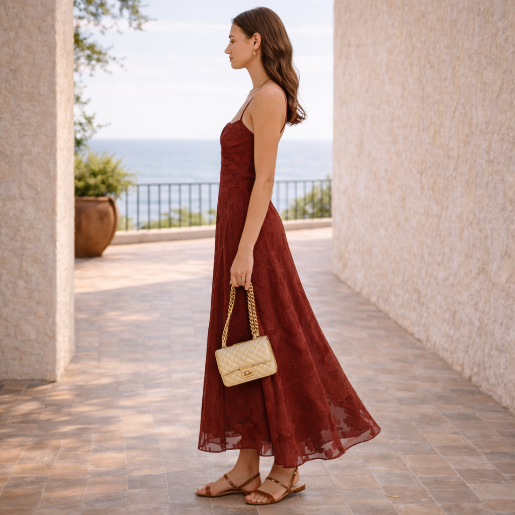 BUGANVILLA™ KLEID | Intensive Eleganz in floralem Jacquard