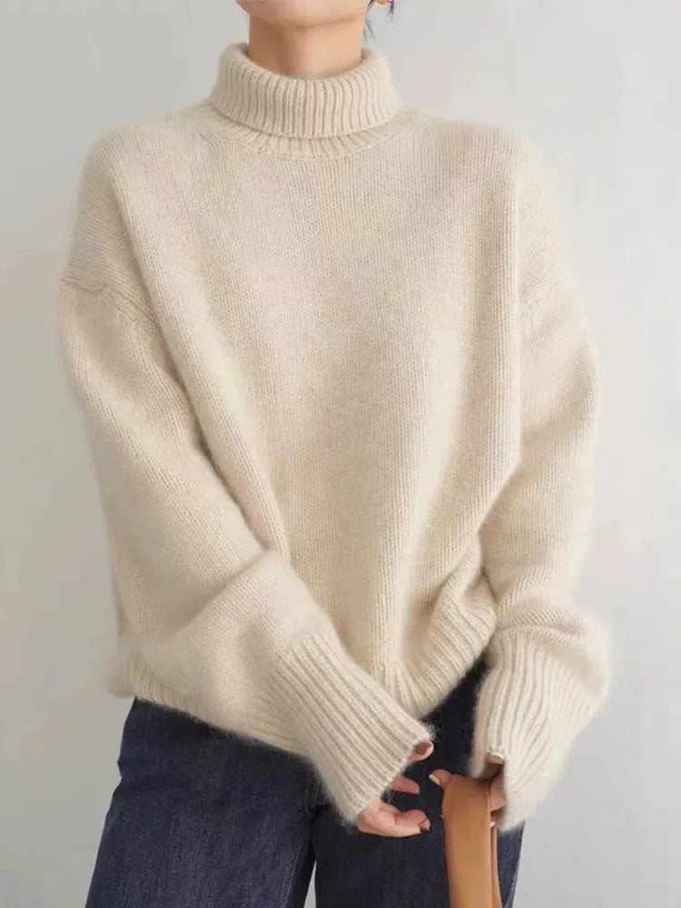 Anna | Luxuriöser Kaschmir-Rollkragenpullover