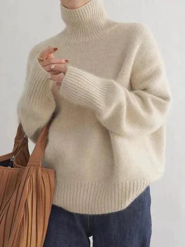 Anna | Luxuriöser Kaschmir-Rollkragenpullover