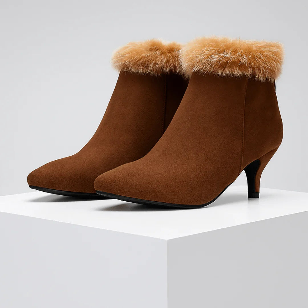 Aurora Kunstfell-Stiefel