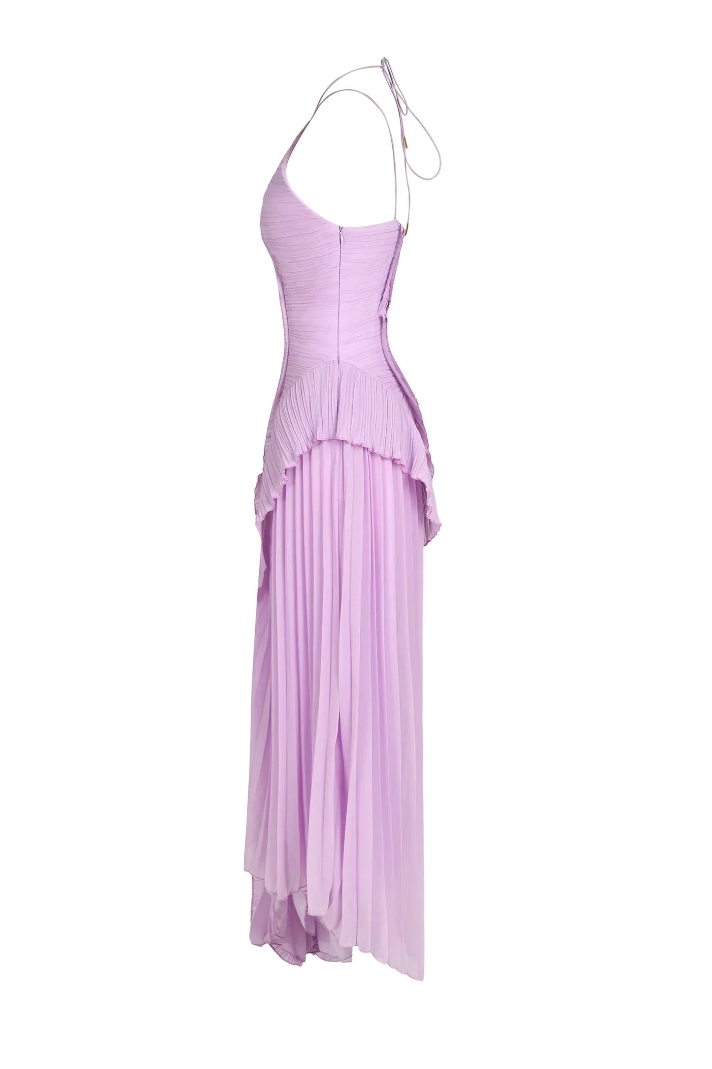 Lavendelfarbenes Imperiales Kleid | Romantische Eleganz mit Bewegung