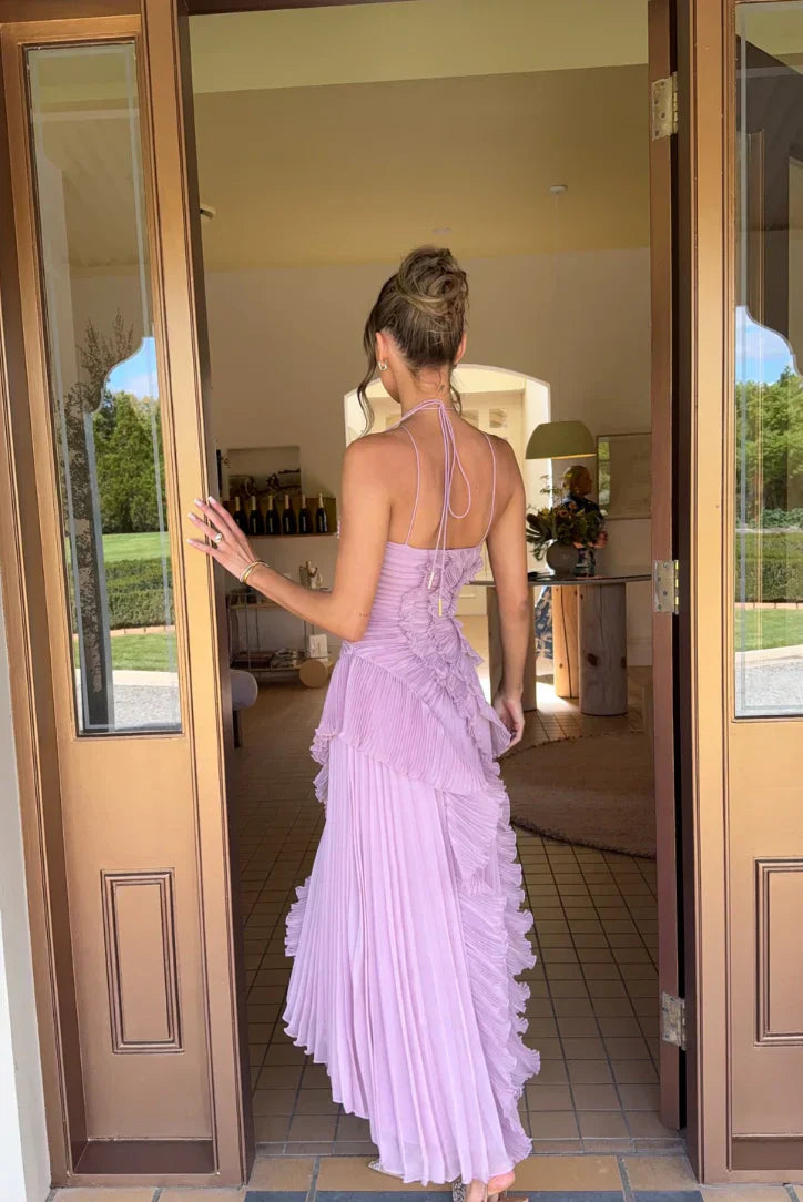Lavendelfarbenes Imperiales Kleid | Romantische Eleganz mit Bewegung
