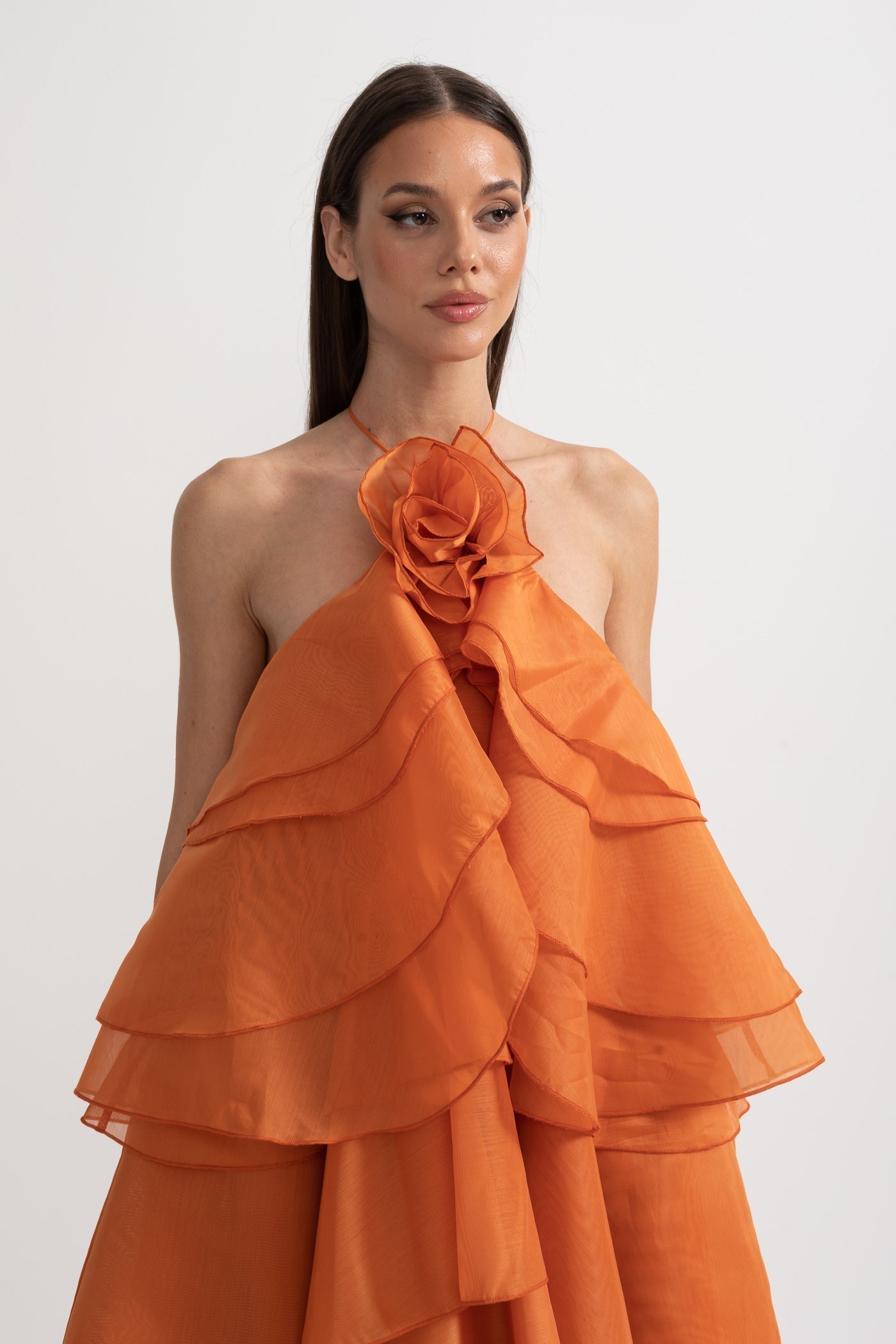 Rocío™ | Maxikleid mit voluminösen Rüschen