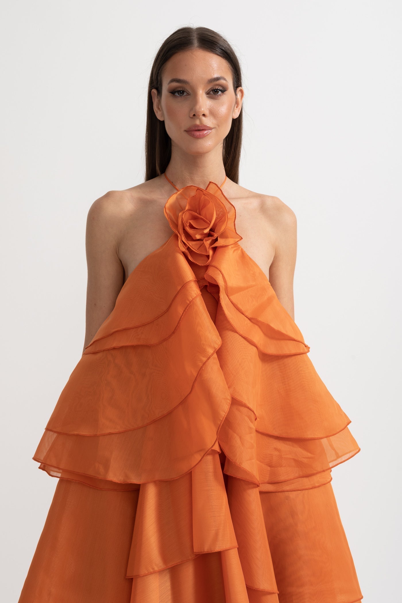 Rocío™ | Maxikleid mit voluminösen Rüschen
