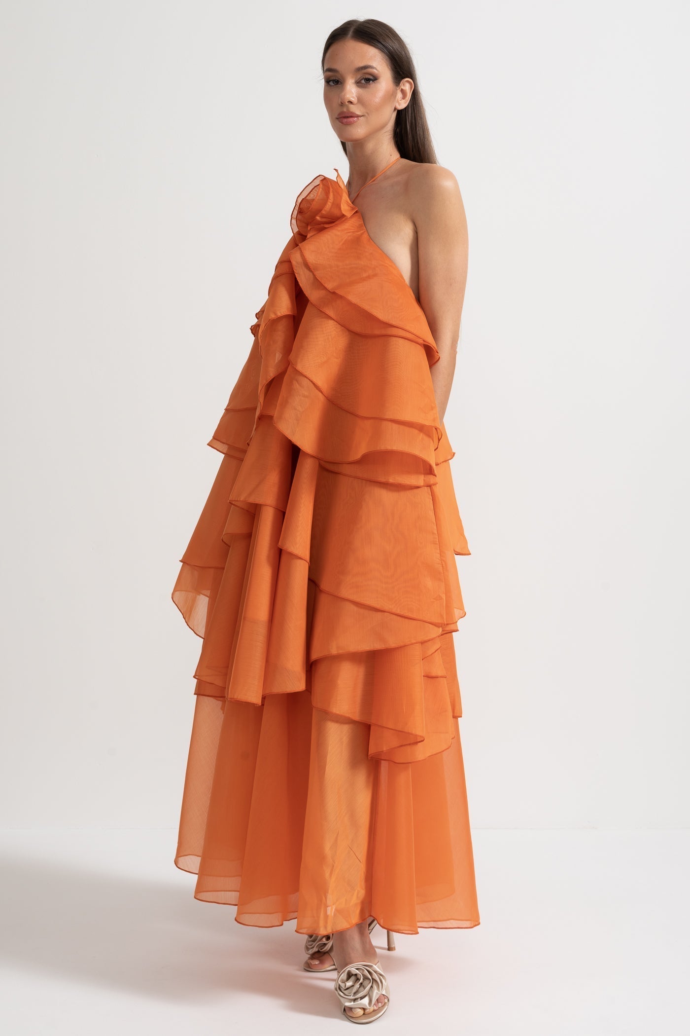 Rocío™ | Maxikleid mit voluminösen Rüschen