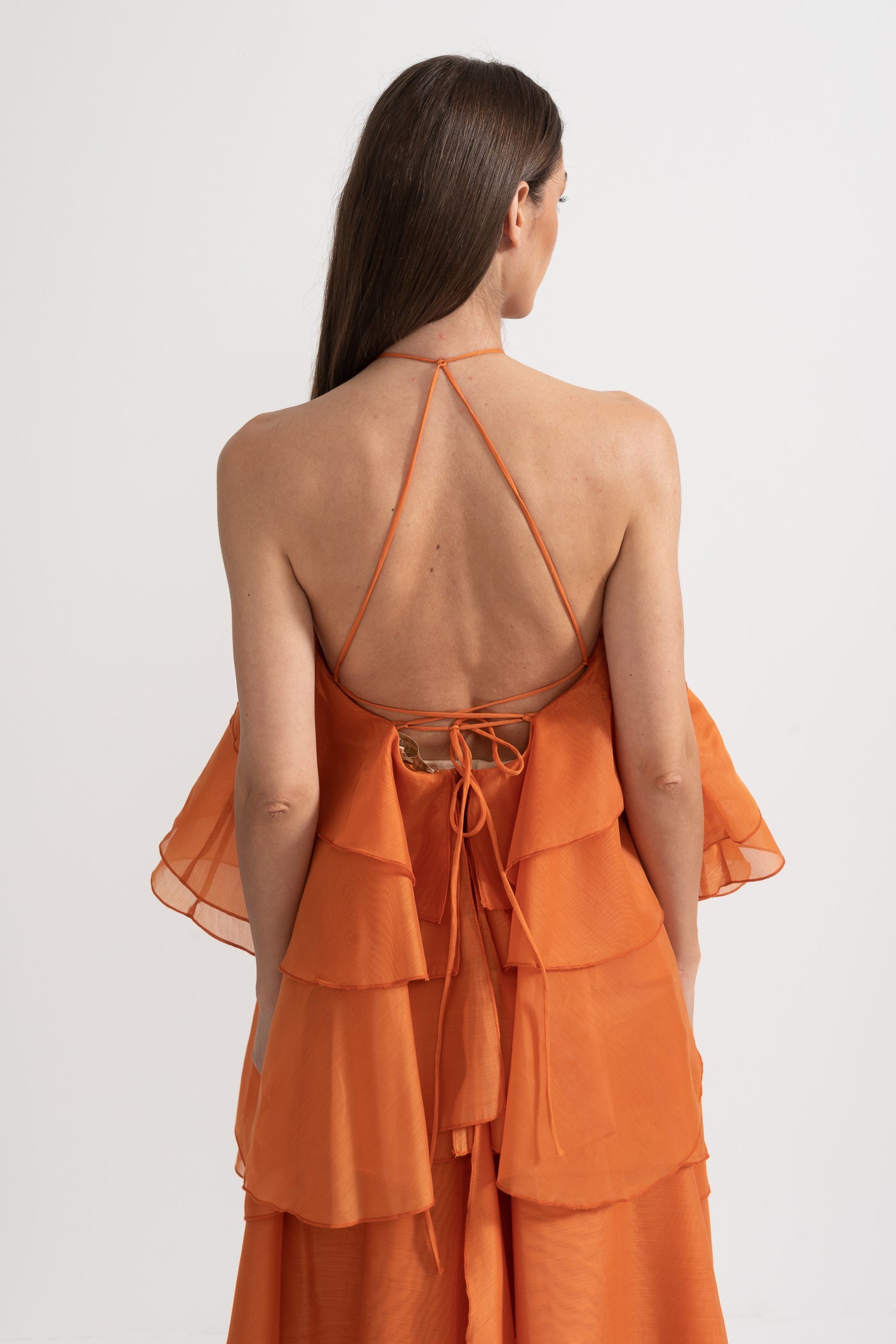 Rocío™ | Maxikleid mit voluminösen Rüschen