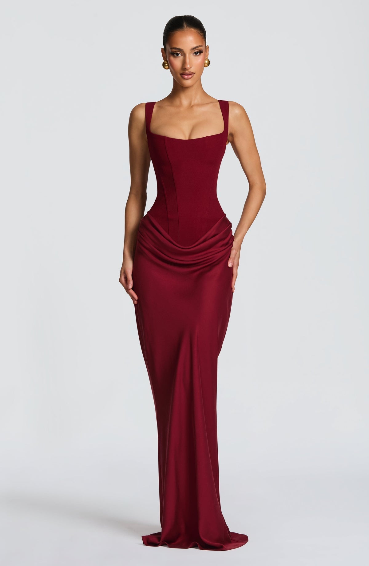 Rosa™ | Fließend geschnittenes Kleid mit eng anliegendem Korsett