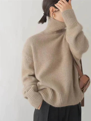 Anna | Luxuriöser Kaschmir-Rollkragenpullover