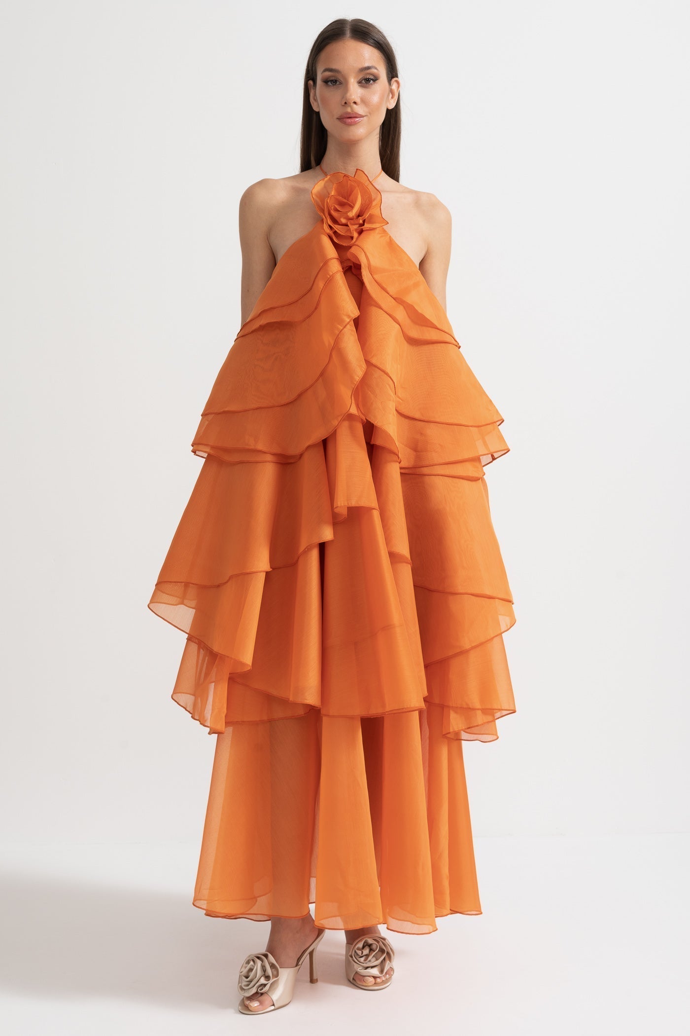 Rocío™ | Maxikleid mit voluminösen Rüschen