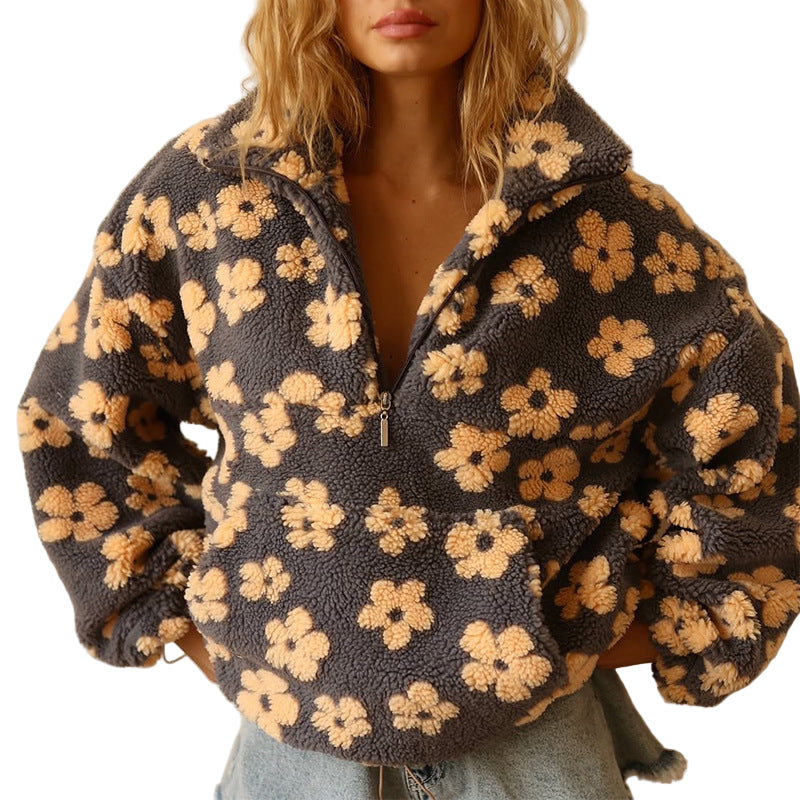 Vanessa | Pullover mit Blumenmuster