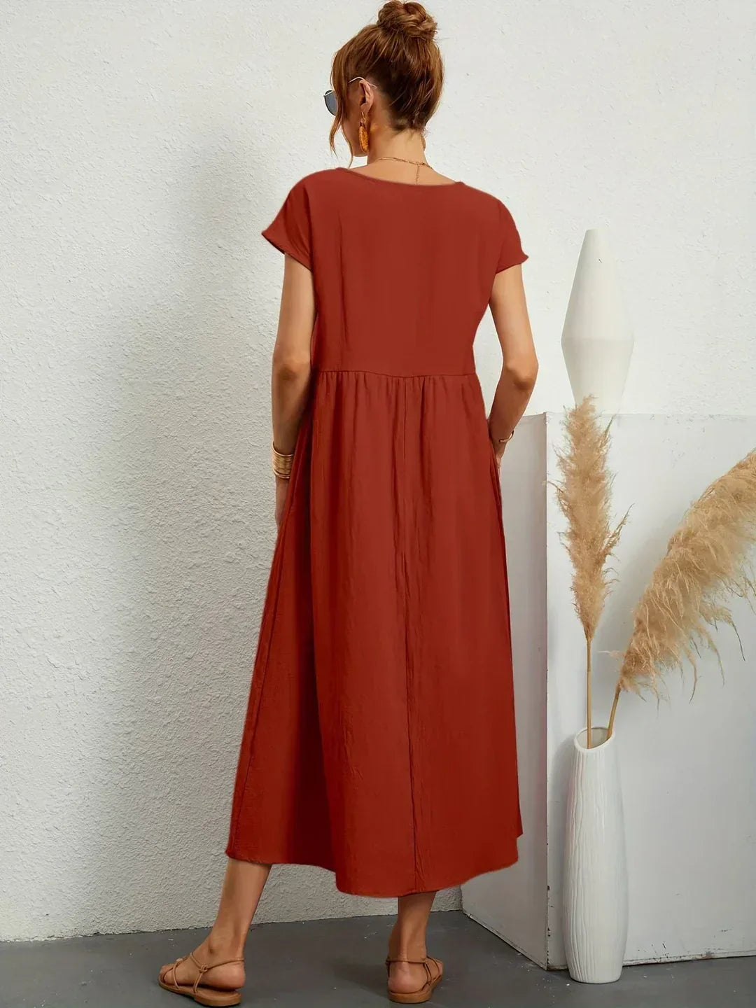 Gabriela™ – Fließendes Midikleid von zeitloser Eleganz