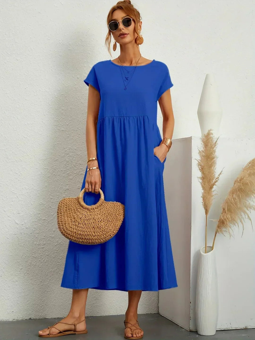 Gabriela™ – Fließendes Midikleid von zeitloser Eleganz