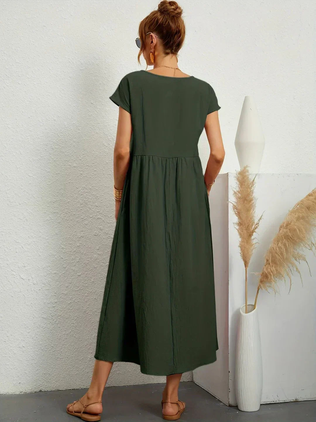 Gabriela™ – Fließendes Midikleid von zeitloser Eleganz