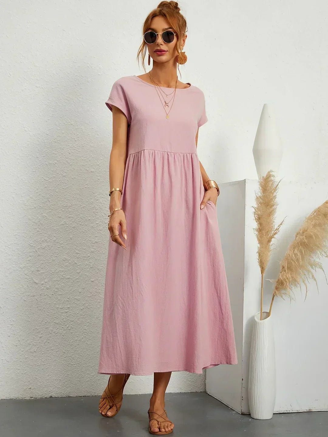 Gabriela™ – Fließendes Midikleid von zeitloser Eleganz